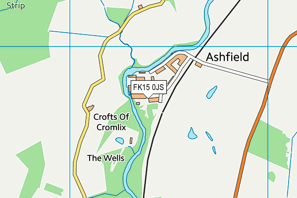FK15 0JS map - OS VectorMap District (Ordnance Survey)