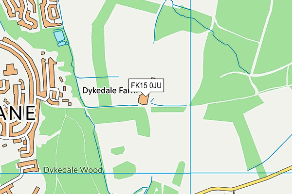 FK15 0JU map - OS VectorMap District (Ordnance Survey) FK15 0JU map - OS VectorMap District (Ordnance Survey)