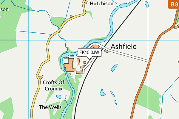 FK15 0JW map - OS VectorMap District (Ordnance Survey) FK15 0JW map - OS VectorMap District (Ordnance Survey)