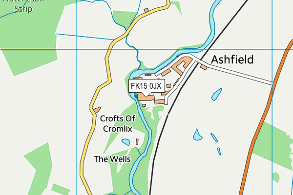 FK15 0JX map - OS VectorMap District (Ordnance Survey) FK15 0JX map - OS VectorMap District (Ordnance Survey)
