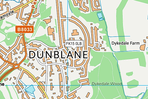 FK15 0LB map - OS VectorMap District (Ordnance Survey) FK15 0LB map - OS VectorMap District (Ordnance Survey)