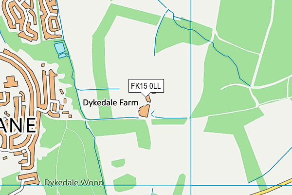 FK15 0LL map - OS VectorMap District (Ordnance Survey) FK15 0LL map - OS VectorMap District (Ordnance Survey)