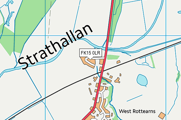 FK15 0LR map - OS VectorMap District (Ordnance Survey) FK15 0LR map - OS VectorMap District (Ordnance Survey)