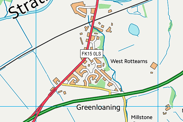 FK15 0LS map - OS VectorMap District (Ordnance Survey) FK15 0LS map - OS VectorMap District (Ordnance Survey)
