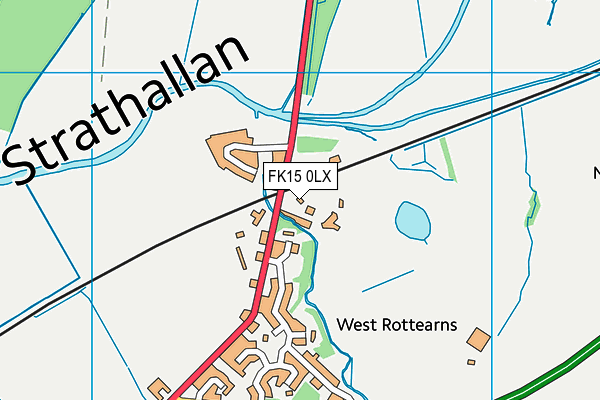 FK15 0LX map - OS VectorMap District (Ordnance Survey) FK15 0LX map - OS VectorMap District (Ordnance Survey)