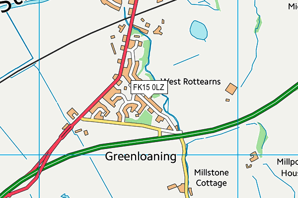 FK15 0LZ map - OS VectorMap District (Ordnance Survey)