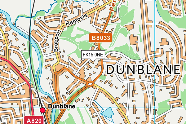 FK15 0NE map - OS VectorMap District (Ordnance Survey) FK15 0NE map - OS VectorMap District (Ordnance Survey)