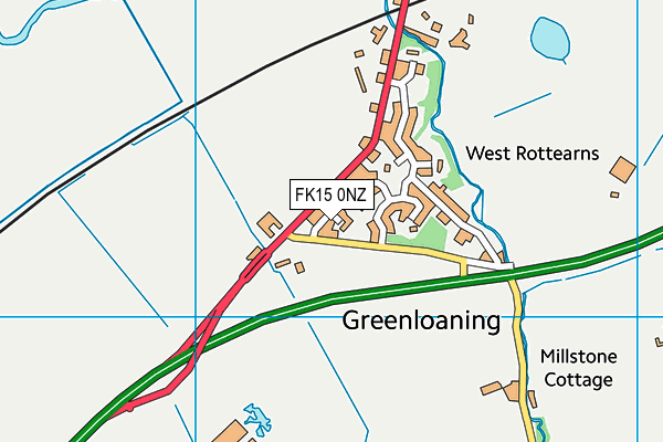 FK15 0NZ map - OS VectorMap District (Ordnance Survey) FK15 0NZ map - OS VectorMap District (Ordnance Survey)