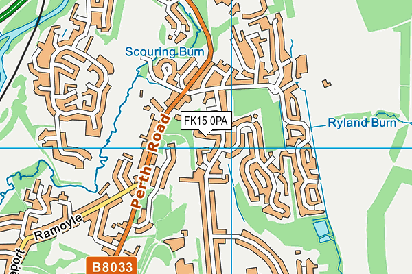 FK15 0PA map - OS VectorMap District (Ordnance Survey) FK15 0PA map - OS VectorMap District (Ordnance Survey)