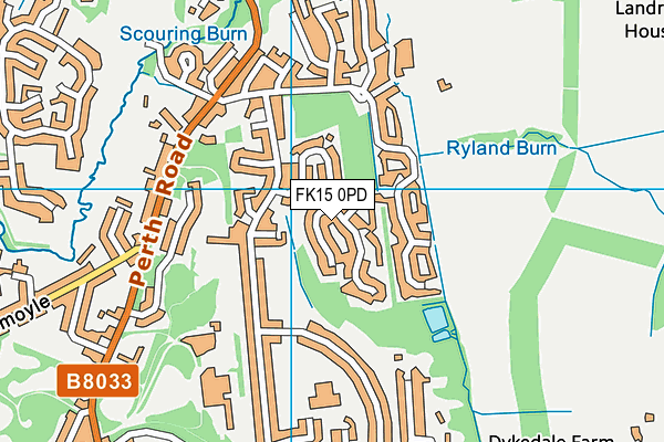 FK15 0PD map - OS VectorMap District (Ordnance Survey) FK15 0PD map - OS VectorMap District (Ordnance Survey)
