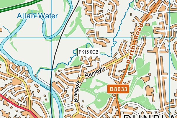 FK15 0QB map - OS VectorMap District (Ordnance Survey) FK15 0QB map - OS VectorMap District (Ordnance Survey)