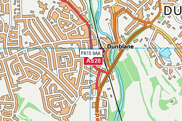 FK15 9AA map - OS VectorMap District (Ordnance Survey) FK15 9AA map - OS VectorMap District (Ordnance Survey)