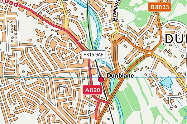 FK15 9AF map - OS VectorMap District (Ordnance Survey) FK15 9AF map - OS VectorMap District (Ordnance Survey)