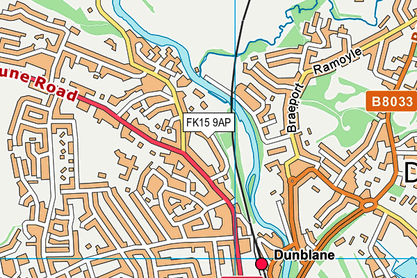 FK15 9AP map - OS VectorMap District (Ordnance Survey) FK15 9AP map - OS VectorMap District (Ordnance Survey)