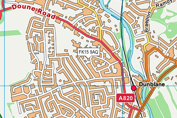 FK15 9AQ map - OS VectorMap District (Ordnance Survey) FK15 9AQ map - OS VectorMap District (Ordnance Survey)