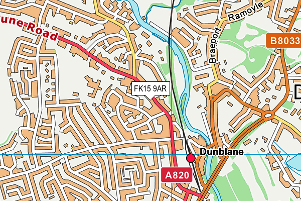 FK15 9AR map - OS VectorMap District (Ordnance Survey) FK15 9AR map - OS VectorMap District (Ordnance Survey)