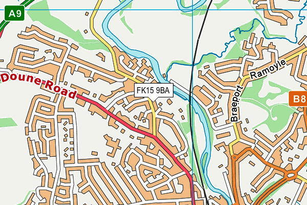 FK15 9BA map - OS VectorMap District (Ordnance Survey) FK15 9BA map - OS VectorMap District (Ordnance Survey)