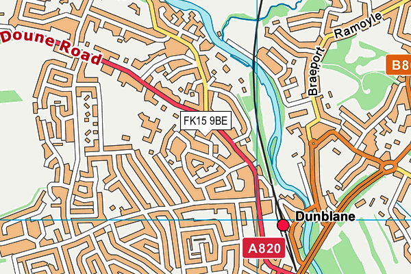 FK15 9BE map - OS VectorMap District (Ordnance Survey) FK15 9BE map - OS VectorMap District (Ordnance Survey)