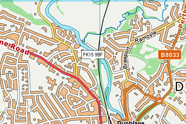 FK15 9BF map - OS VectorMap District (Ordnance Survey) FK15 9BF map - OS VectorMap District (Ordnance Survey)