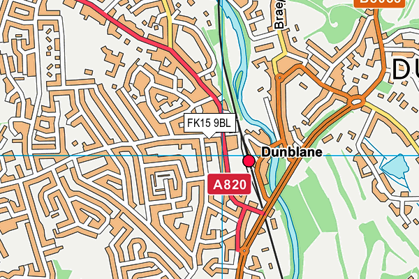 FK15 9BL map - OS VectorMap District (Ordnance Survey) FK15 9BL map - OS VectorMap District (Ordnance Survey)