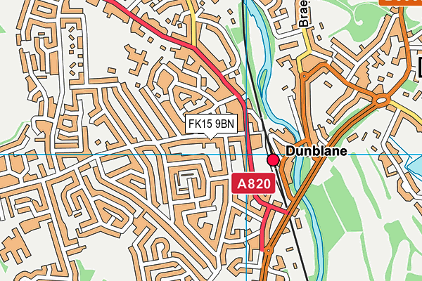 FK15 9BN map - OS VectorMap District (Ordnance Survey) FK15 9BN map - OS VectorMap District (Ordnance Survey)