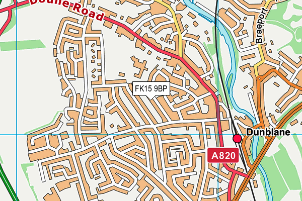 FK15 9BP map - OS VectorMap District (Ordnance Survey) FK15 9BP map - OS VectorMap District (Ordnance Survey)