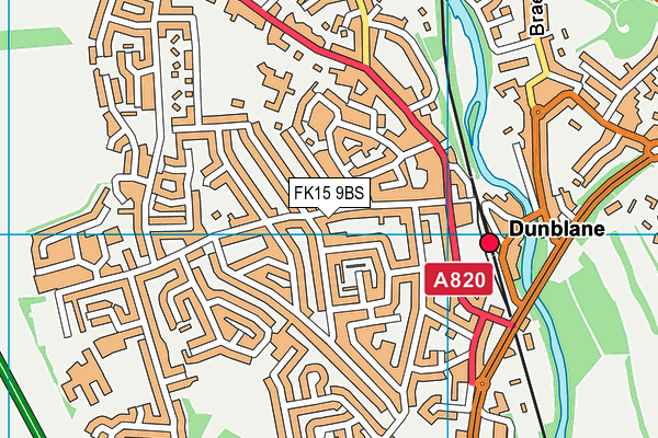FK15 9BS map - OS VectorMap District (Ordnance Survey) FK15 9BS map - OS VectorMap District (Ordnance Survey)
