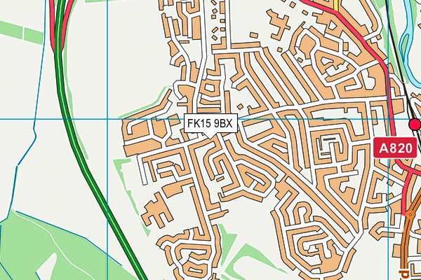 FK15 9BX map - OS VectorMap District (Ordnance Survey) FK15 9BX map - OS VectorMap District (Ordnance Survey)