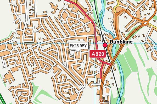 FK15 9BY map - OS VectorMap District (Ordnance Survey) FK15 9BY map - OS VectorMap District (Ordnance Survey)