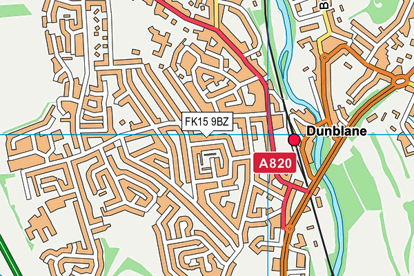 FK15 9BZ map - OS VectorMap District (Ordnance Survey) FK15 9BZ map - OS VectorMap District (Ordnance Survey)