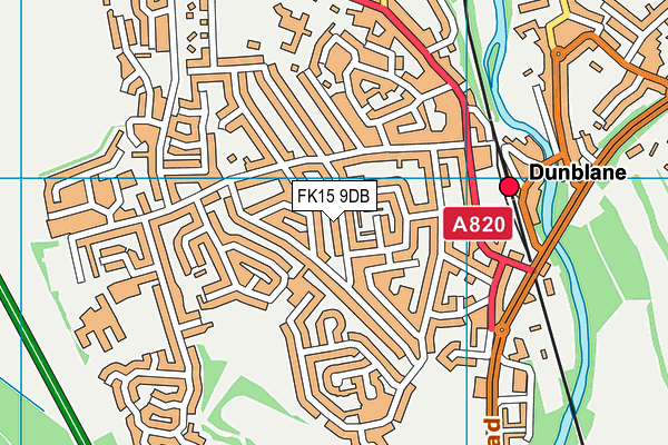 FK15 9DB map - OS VectorMap District (Ordnance Survey) FK15 9DB map - OS VectorMap District (Ordnance Survey)
