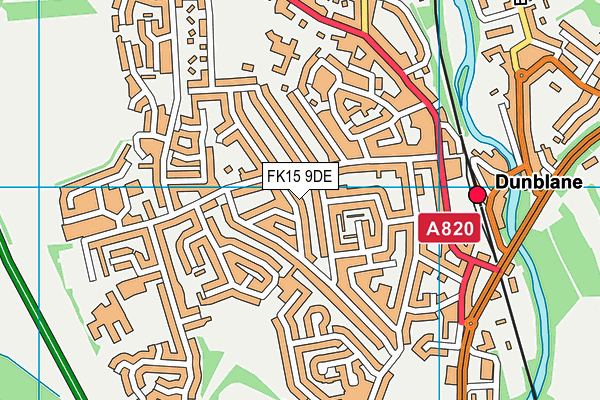 FK15 9DE map - OS VectorMap District (Ordnance Survey)