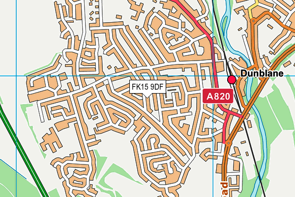 FK15 9DF map - OS VectorMap District (Ordnance Survey) FK15 9DF map - OS VectorMap District (Ordnance Survey)