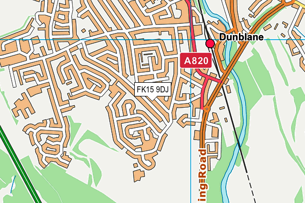 FK15 9DJ map - OS VectorMap District (Ordnance Survey) FK15 9DJ map - OS VectorMap District (Ordnance Survey)
