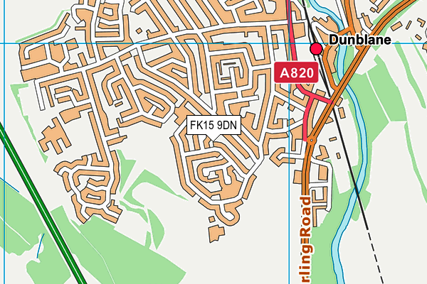 FK15 9DN map - OS VectorMap District (Ordnance Survey) FK15 9DN map - OS VectorMap District (Ordnance Survey)