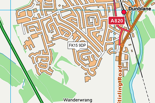 FK15 9DP map - OS VectorMap District (Ordnance Survey) FK15 9DP map - OS VectorMap District (Ordnance Survey)