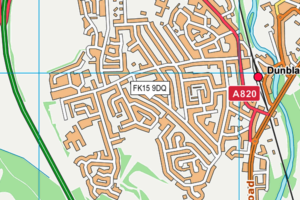 FK15 9DQ map - OS VectorMap District (Ordnance Survey) FK15 9DQ map - OS VectorMap District (Ordnance Survey)