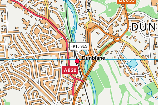 FK15 9ES map - OS VectorMap District (Ordnance Survey) FK15 9ES map - OS VectorMap District (Ordnance Survey)