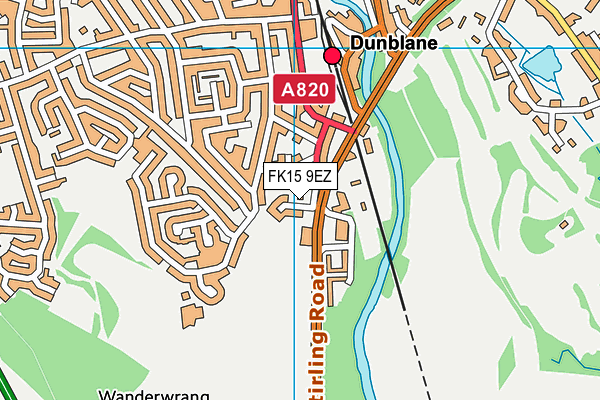 FK15 9EZ map - OS VectorMap District (Ordnance Survey) FK15 9EZ map - OS VectorMap District (Ordnance Survey)