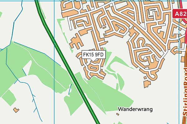 FK15 9FD map - OS VectorMap District (Ordnance Survey)