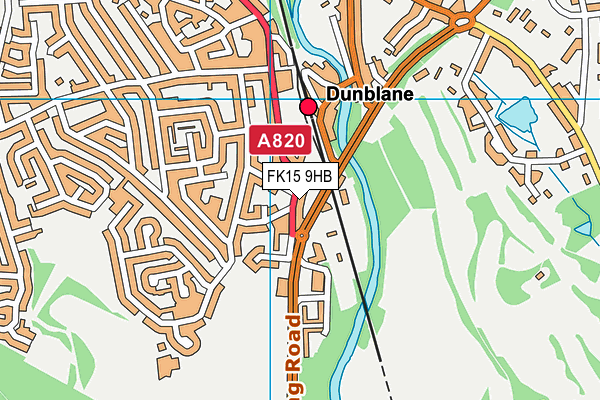 FK15 9HB map - OS VectorMap District (Ordnance Survey)