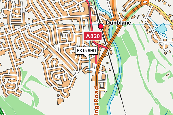 FK15 9HD map - OS VectorMap District (Ordnance Survey) FK15 9HD map - OS VectorMap District (Ordnance Survey)