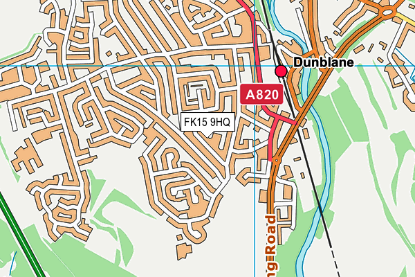 FK15 9HQ map - OS VectorMap District (Ordnance Survey) FK15 9HQ map - OS VectorMap District (Ordnance Survey)