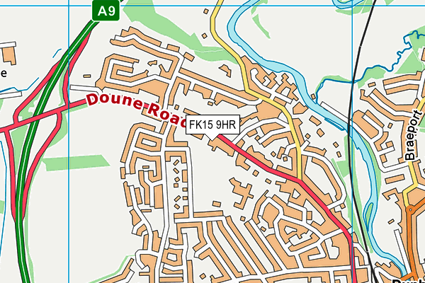 FK15 9HR map - OS VectorMap District (Ordnance Survey) FK15 9HR map - OS VectorMap District (Ordnance Survey)