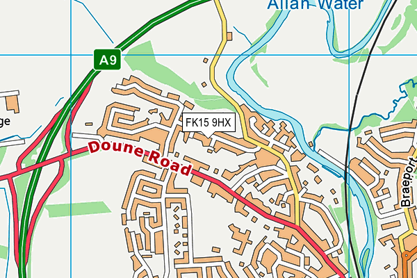 FK15 9HX map - OS VectorMap District (Ordnance Survey) FK15 9HX map - OS VectorMap District (Ordnance Survey)