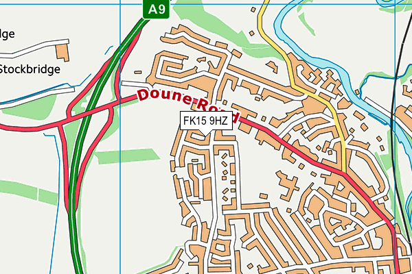 FK15 9HZ map - OS VectorMap District (Ordnance Survey) FK15 9HZ map - OS VectorMap District (Ordnance Survey)
