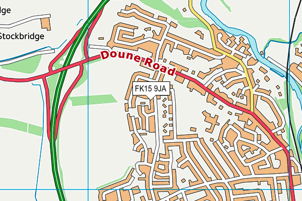 FK15 9JA map - OS VectorMap District (Ordnance Survey) FK15 9JA map - OS VectorMap District (Ordnance Survey)