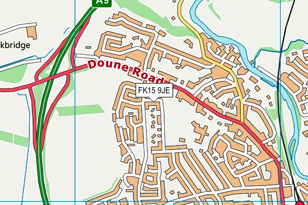 FK15 9JE map - OS VectorMap District (Ordnance Survey) FK15 9JE map - OS VectorMap District (Ordnance Survey)