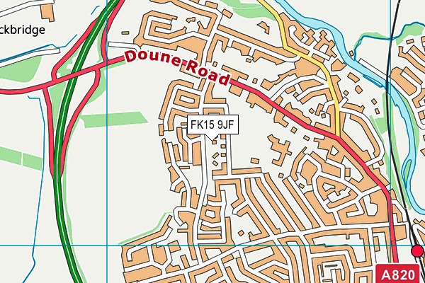 FK15 9JF map - OS VectorMap District (Ordnance Survey) FK15 9JF map - OS VectorMap District (Ordnance Survey)