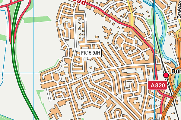 FK15 9JH map - OS VectorMap District (Ordnance Survey) FK15 9JH map - OS VectorMap District (Ordnance Survey)